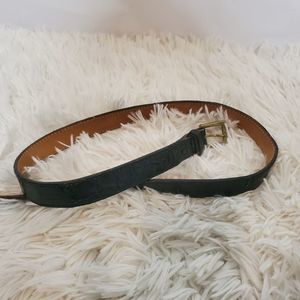 Justin Boots black alligator belt 32